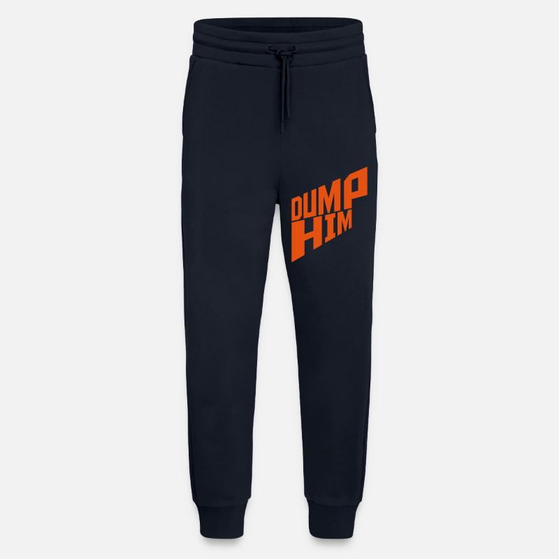 dump him Zitat Logo - Jogginghose - made by SPREAD - DARK NAVY