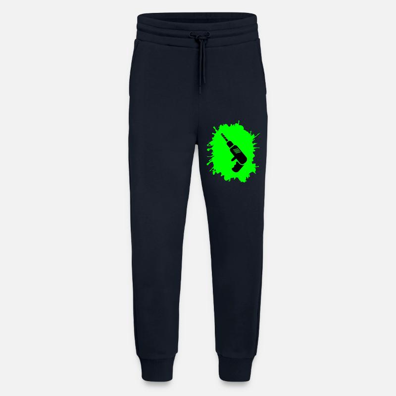 Artisan des perceuses Blobs - Pantalon de jogging bio décontracté fabriqué en UE - DARK NAVY