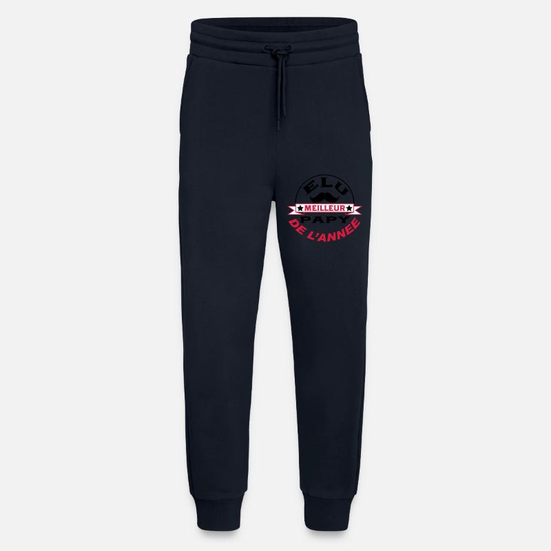 Elu meilleur PAPY de l'année - Pantalon de jogging bio décontracté fabriqué en UE - DARK NAVY