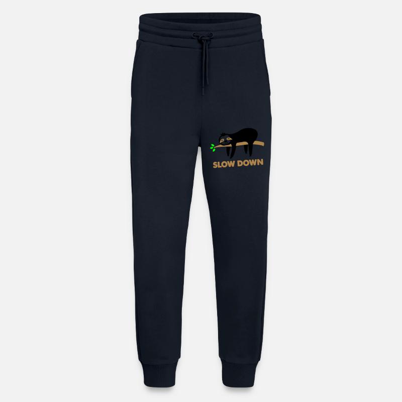 faultier slow down - Jogginghose - made by SPREAD - DARK NAVY