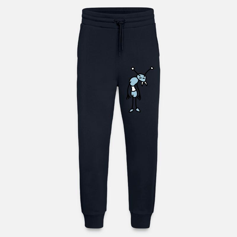 sad_bug_3c - Pantalon de jogging bio décontracté fabriqué en UE - DARK NAVY