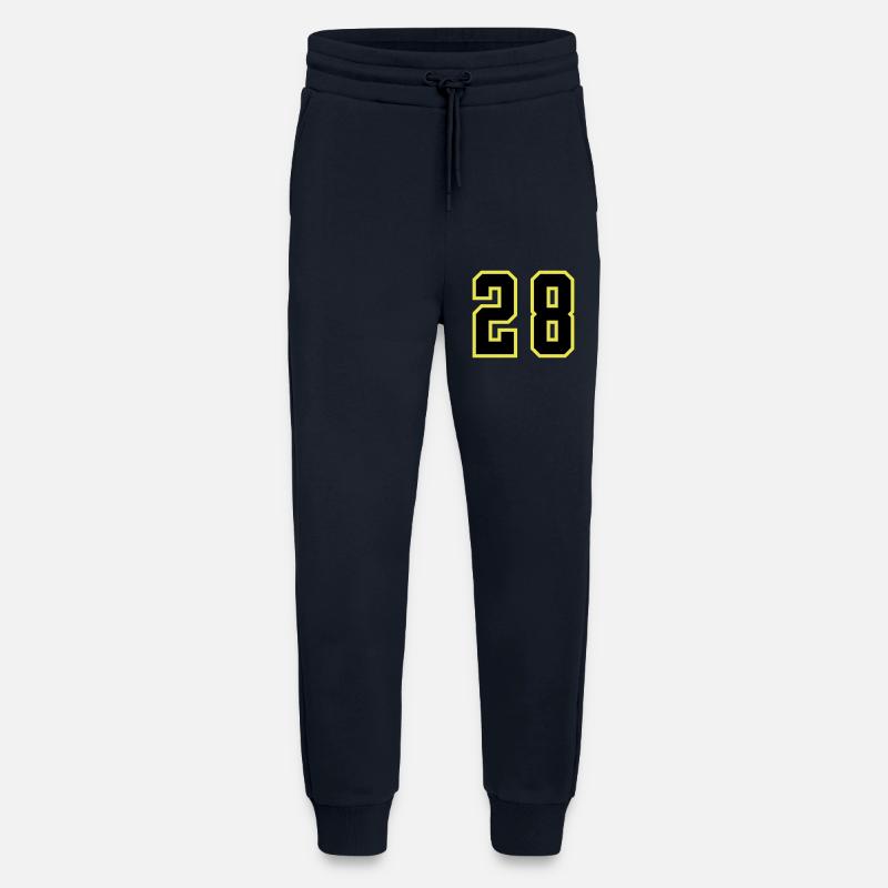 Maillot à 28 numéros - Pantalon de jogging bio décontracté fabriqué en UE - DARK NAVY