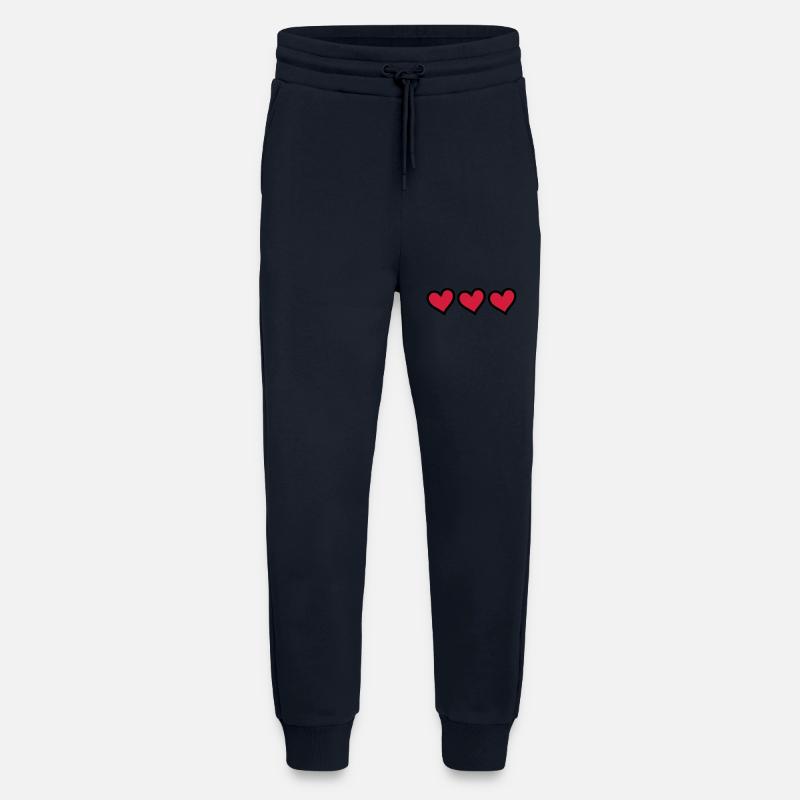 Herzen Symbole Liebe - Jogginghose - made by SPREAD - DARK NAVY