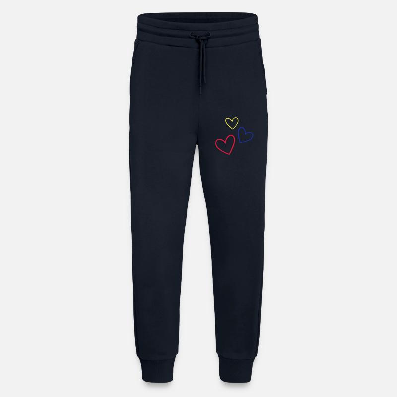 Herzen Bunt - Jogginghose - made by SPREAD - DARK NAVY