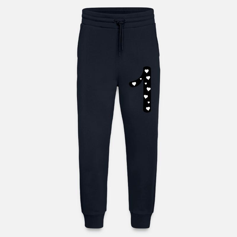 1 birthday with heart - Jogging Pants - made by SPREAD  - DARK NAVY