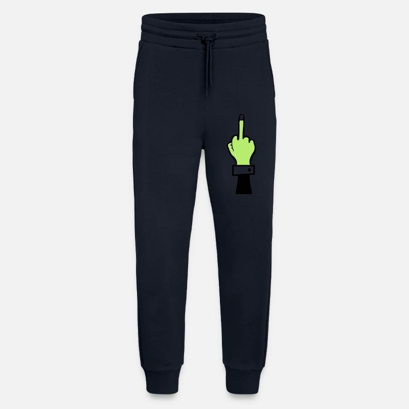 zombie hand mittelfinger - Jogginghose - made by SPREAD - DARK NAVY