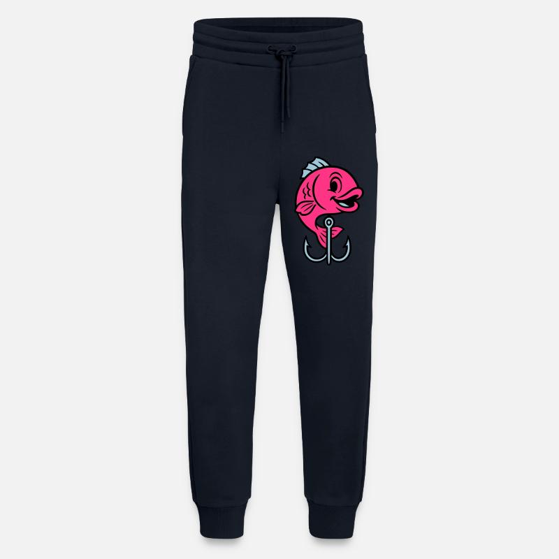 Fish Fish Hook Comic - Jogging Pants - made by SPREAD  - DARK NAVY