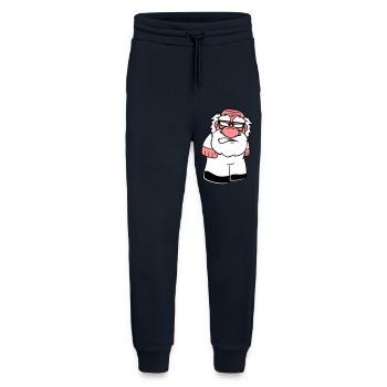 zwerg klein gesicht kopf boese veraergert wue - Jogginghose - made by SPREAD - DARK NAVY - Vorne