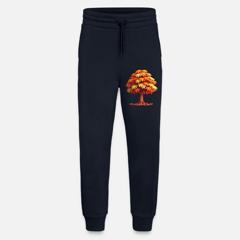 Herbstpracht: Polygon-Kastanienbaum - Jogginghose - made by SPREAD - DARK NAVY