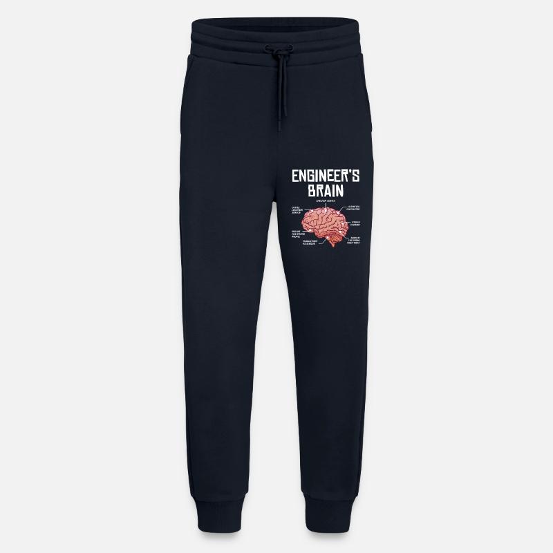 Engineer's Brain Funny Thoughts - Jogging Pants - made by SPREAD  - DARK NAVY