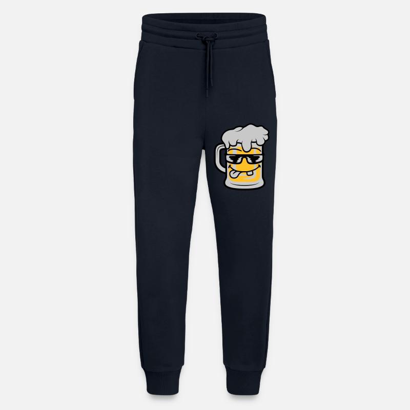 Cooles Gesicht Bier Maßkrug - Jogginghose - made by SPREAD - DARK NAVY