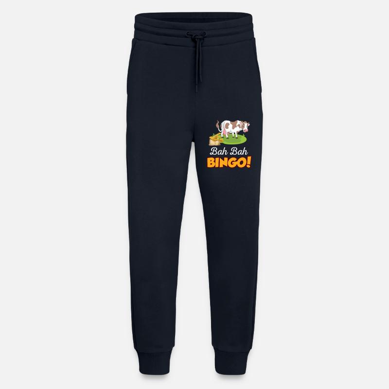 Cow dung bingo gift - Jogging Pants - made by SPREAD  - DARK NAVY