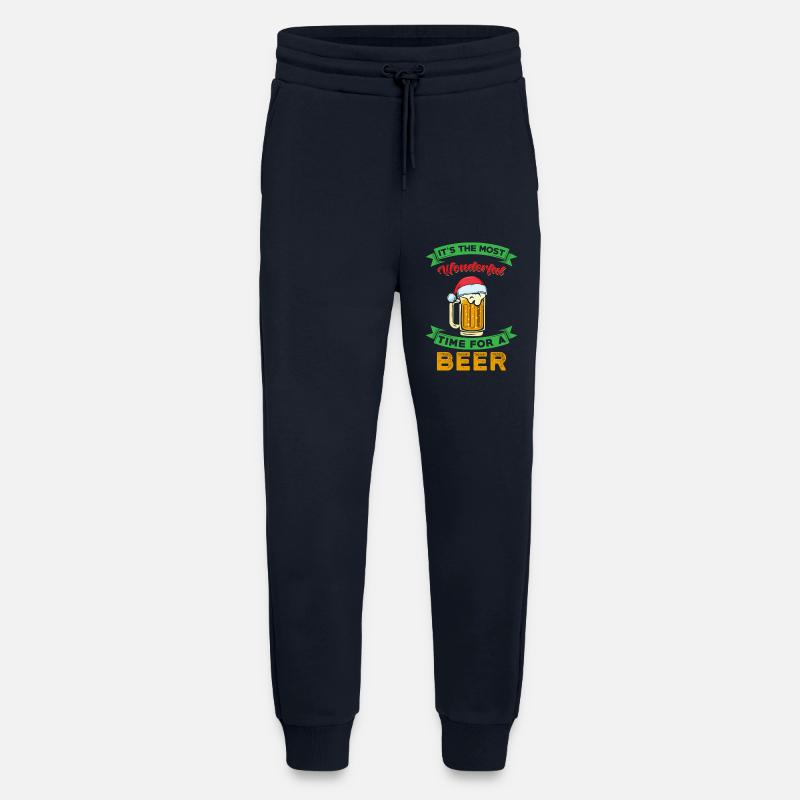 Weihnachten Bier - Jogginghose - made by SPREAD - DARK NAVY