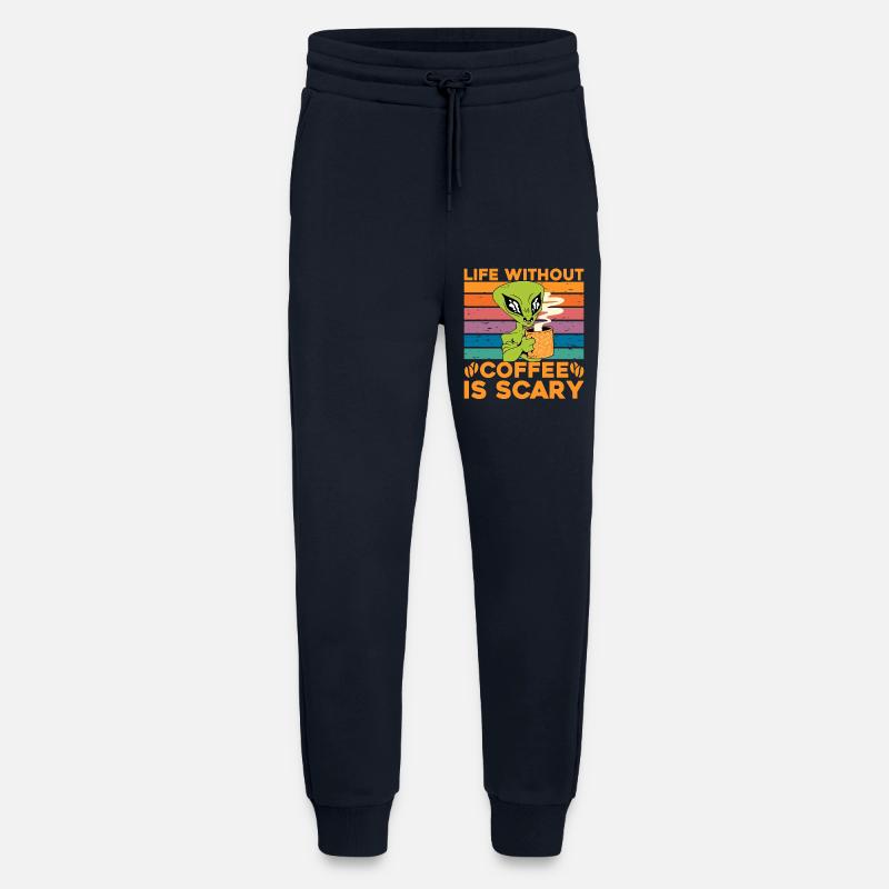 Life without Coffee is scary - Jogginghose - made by SPREAD - DARK NAVY