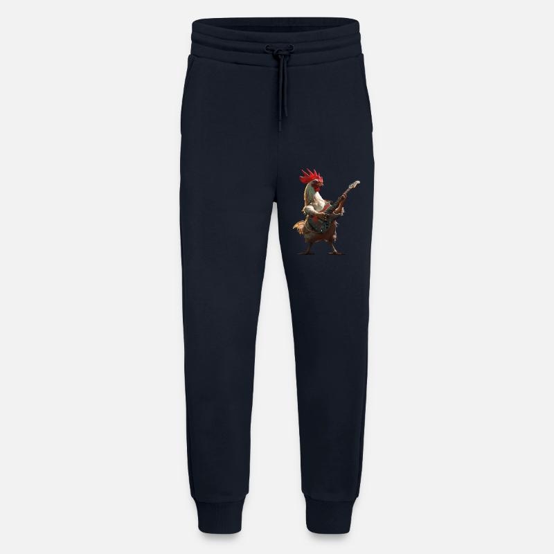 Rooster Guitar - Jogging Pants - made by SPREAD  - DARK NAVY