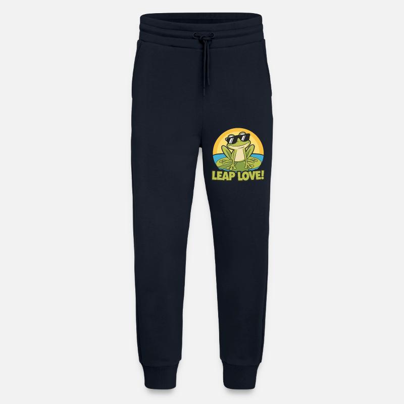TOADS LEAP LOVE - Jogging Pants - made by SPREAD  - DARK NAVY