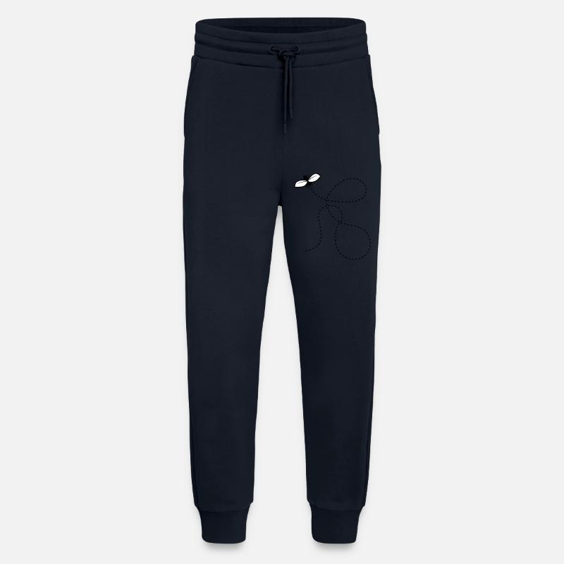 Dashed Line Fly - Jogging Pants - made by SPREAD  - DARK NAVY