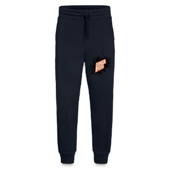 Dump Him Quote Logo - Pantalon de jogging bio décontracté fabriqué en UE - DARK NAVY - Devant