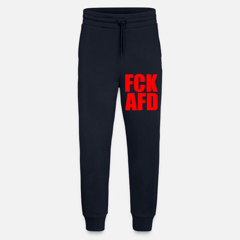 Fck afd - Jogging Pants - made by SPREAD  - DARK NAVY