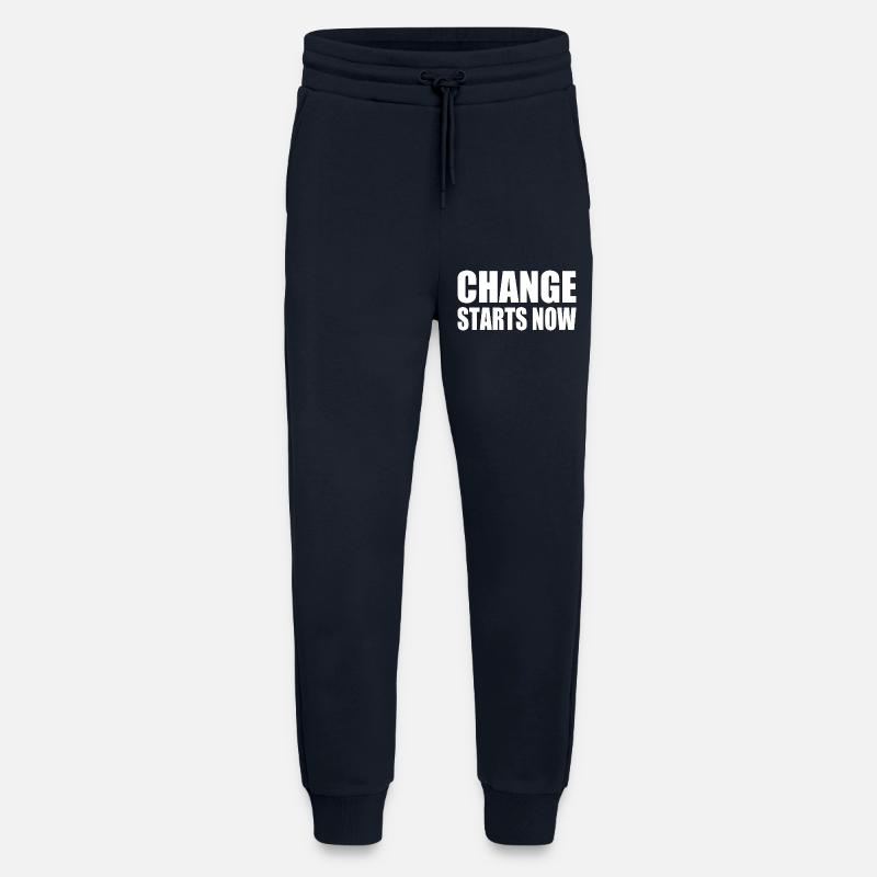 change starts now - Jogging Pants - made by SPREAD  - DARK NAVY