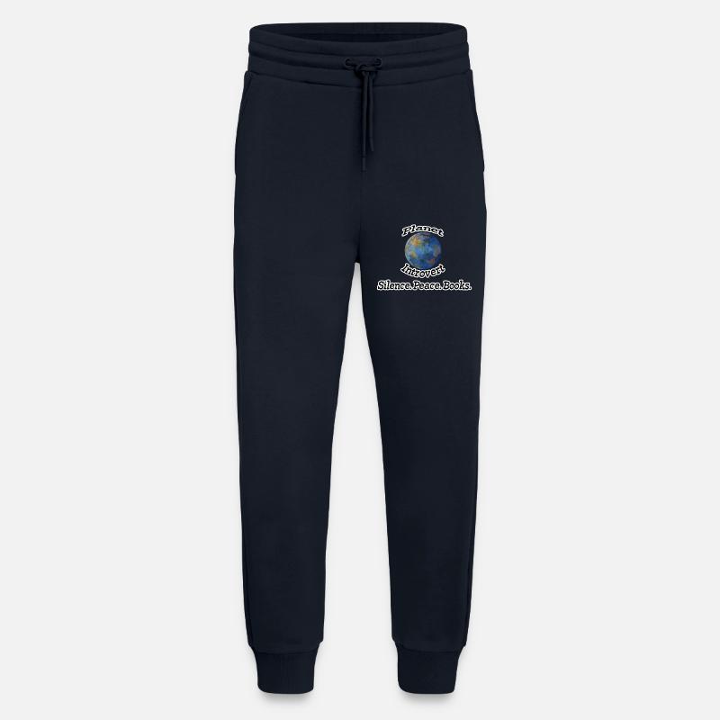 Planet Introvert Nerd, Fun, Geschenk Sprüche, Buch - Jogginghose - made by SPREAD - DARK NAVY