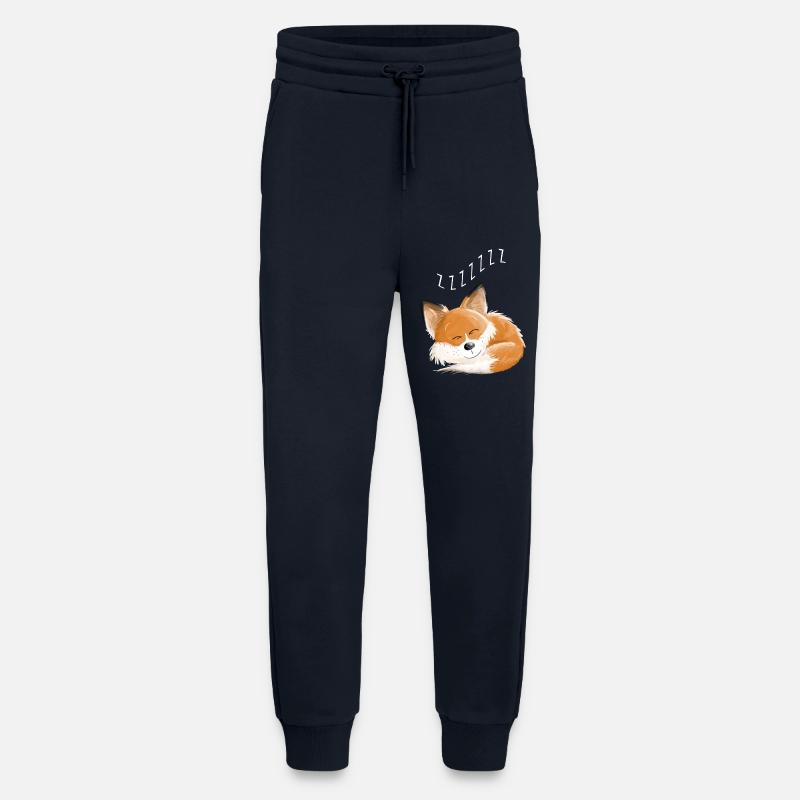 Fox sleeping - dream - dreams - foxes - Jogging Pants - made by SPREAD  - DARK NAVY