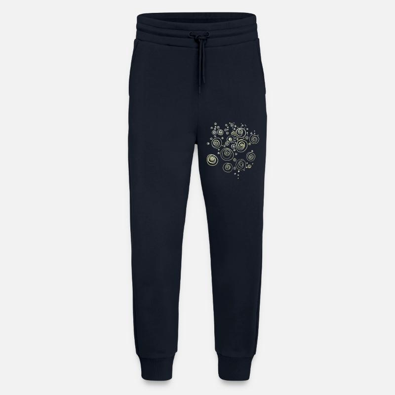 Shells / Spirals Abstract - Jogging Pants - made by SPREAD  - DARK NAVY