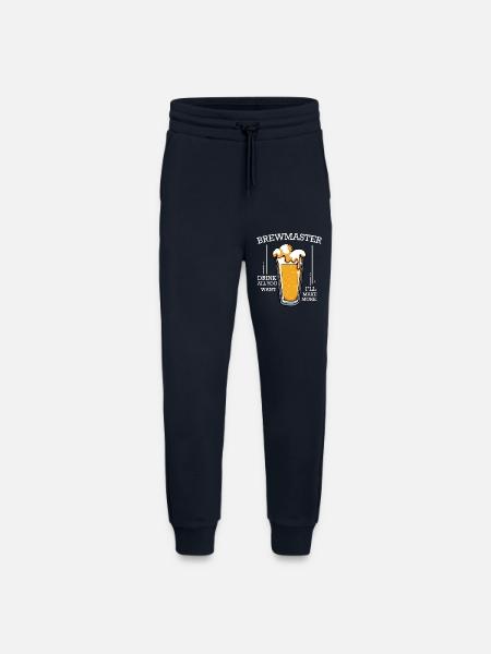 Biermeister Spruch Glas - Jogginghose - made by SPREAD - DARK NAVY