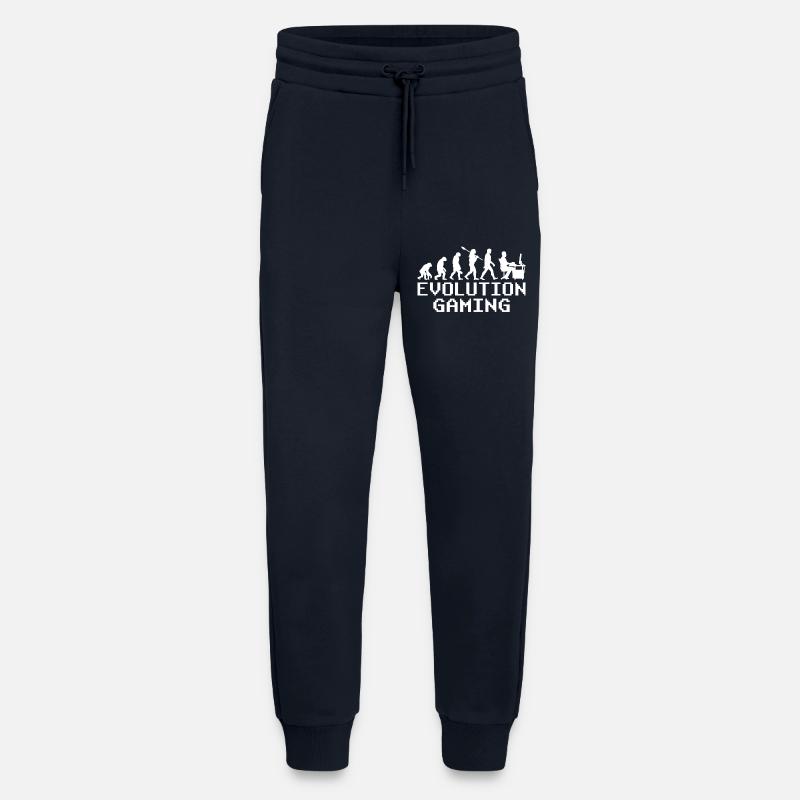 Pc gaming evolution - Jogging Pants - made by SPREAD  - DARK NAVY
