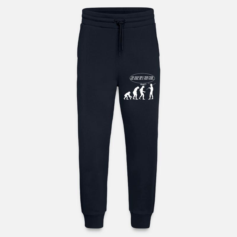évolution inversée - Pantalon de jogging bio décontracté fabriqué en UE - DARK NAVY