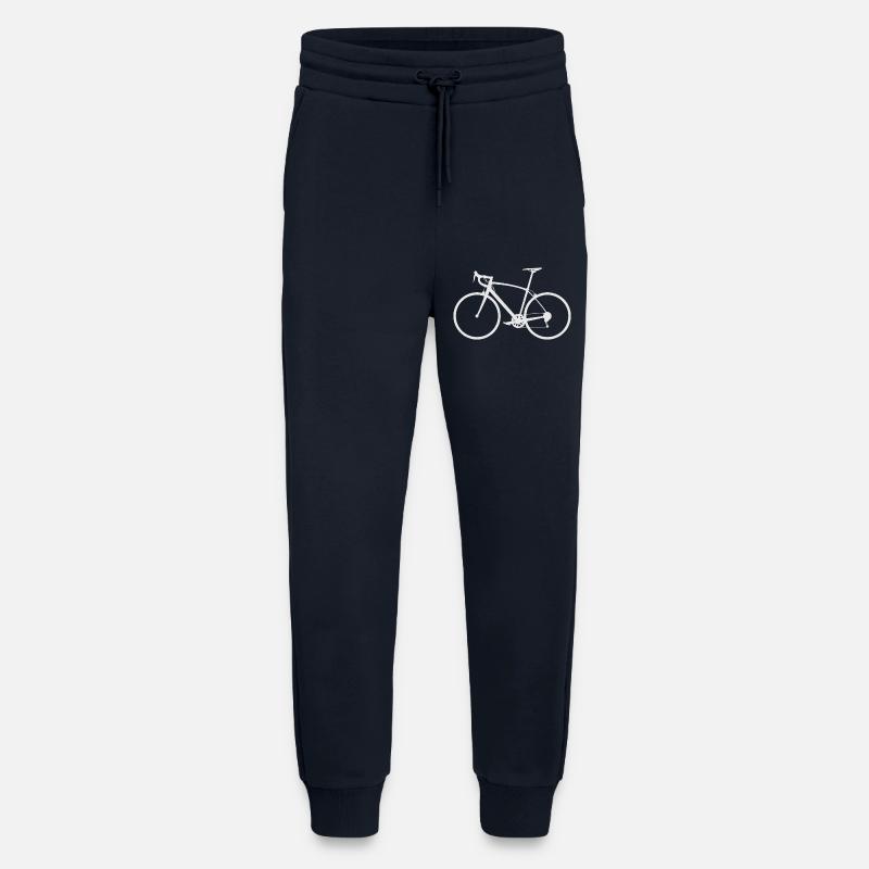 Minimal Bicycle Line Art - Jogging Pants - made by SPREAD  - DARK NAVY