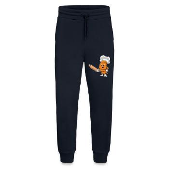 Rouleau à pâtisserie de pain - Pantalon de jogging bio décontracté fabriqué en UE - DARK NAVY - Devant