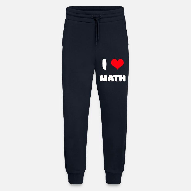 J'adore les maths - Pantalon de jogging bio décontracté fabriqué en UE - DARK NAVY