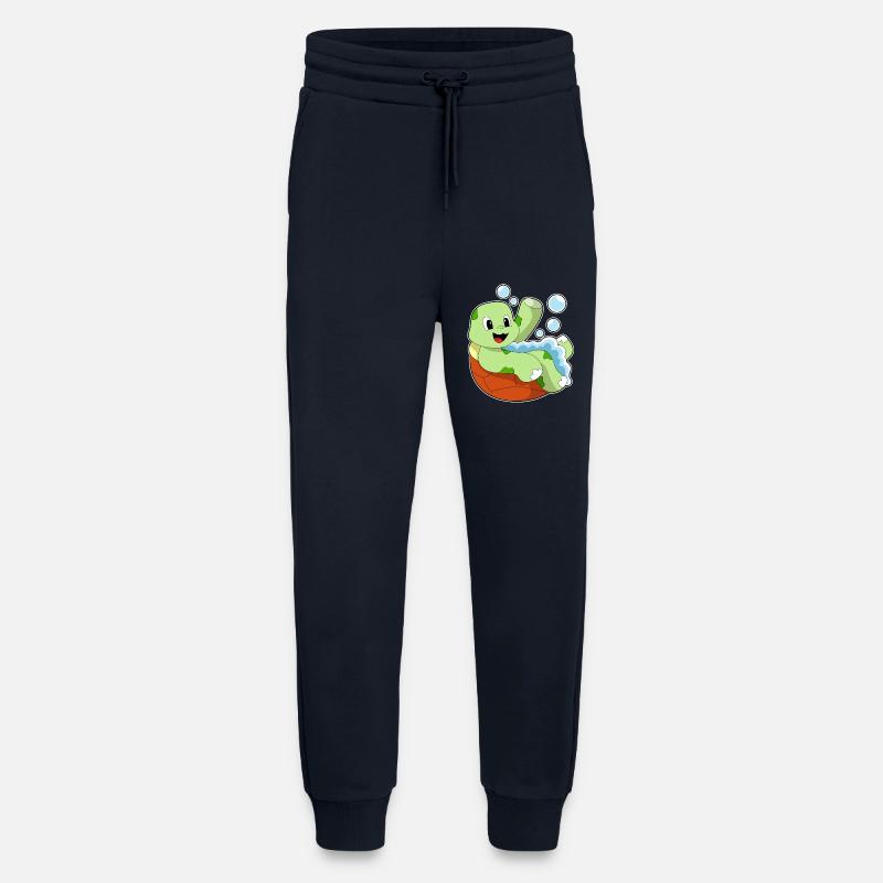 Schildkröte beim Baden mit Schaum - Jogginghose - made by SPREAD - DARK NAVY