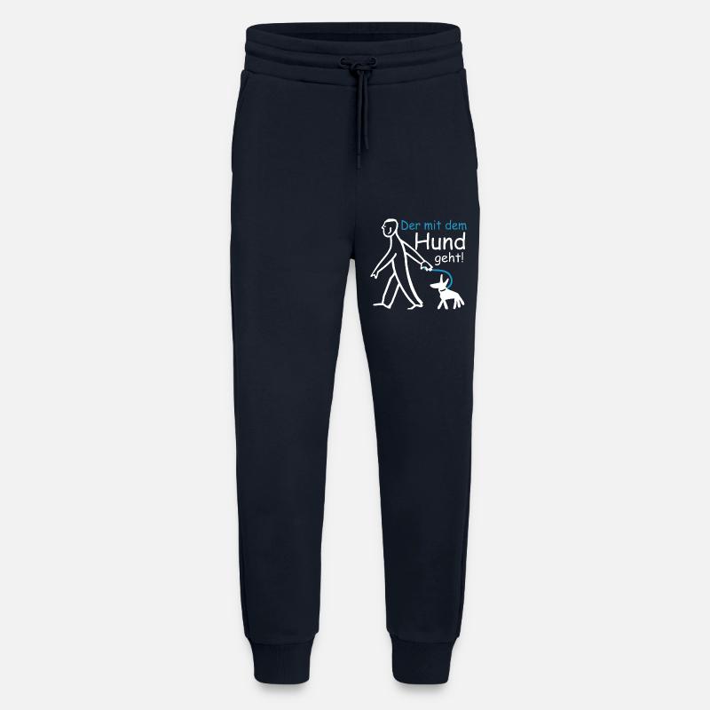 Der mit dem Hund geht ! - Jogginghose - made by SPREAD - DARK NAVY