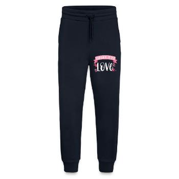 Klettern Bergsteigen Berge Liebe Geschenk - Jogginghose - made by SPREAD - DARK NAVY - Vorne