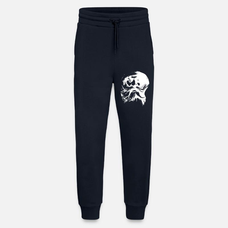Retro Weihnachtsmann Gesicht - Jogginghose - made by SPREAD - DARK NAVY