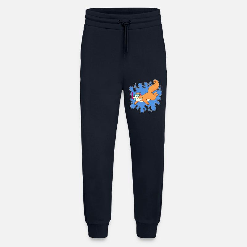 Squirrel Diver Snorkel - Pantalon de jogging bio décontracté fabriqué en UE - DARK NAVY