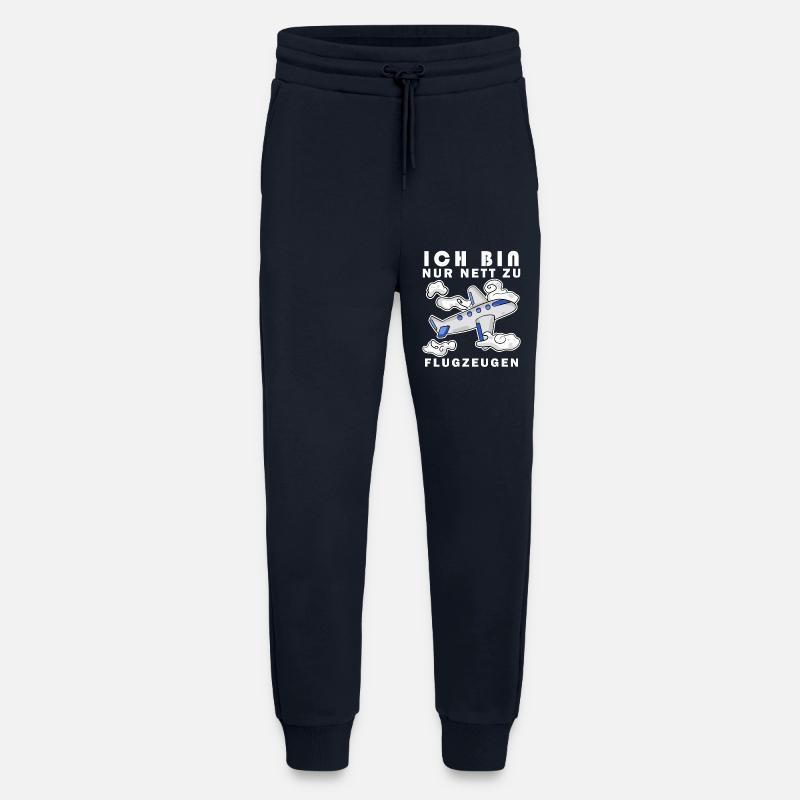 Flugzeug Spruch Geschenk - Jogginghose - made by SPREAD - DARK NAVY