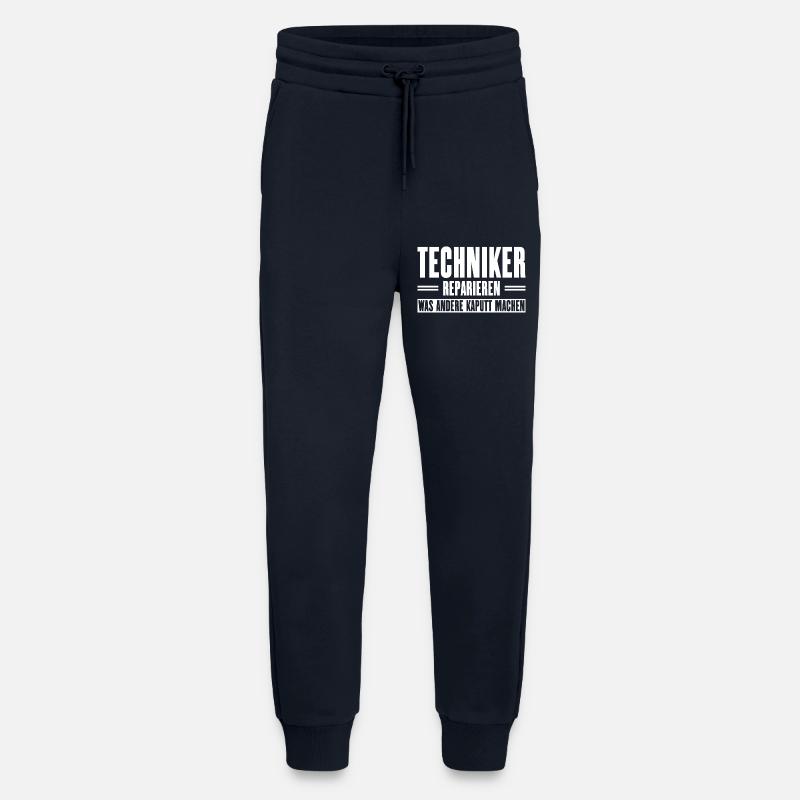 Servicetechniker Support Spruch für Handwerker - Jogginghose - made by SPREAD - DARK NAVY