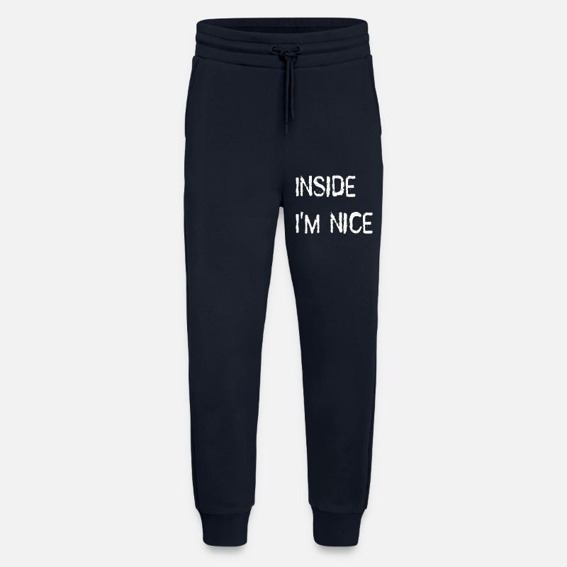 Inside i'm nice - Jogging Pants - made by SPREAD  - DARK NAVY