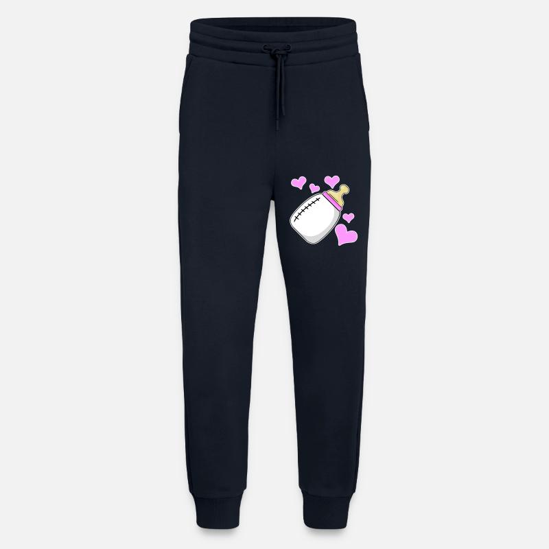 Tochter Milchflasche Mädchen Schwanger Geburt - Jogginghose - made by SPREAD - DARK NAVY