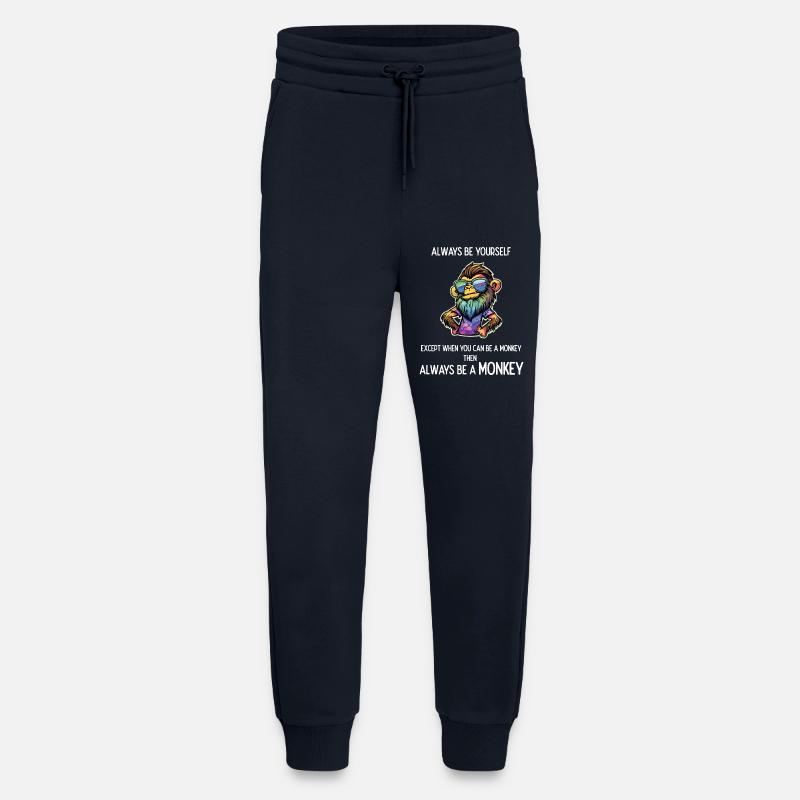 Always Be a Monkey - Jogging Pants - made by SPREAD  - DARK NAVY