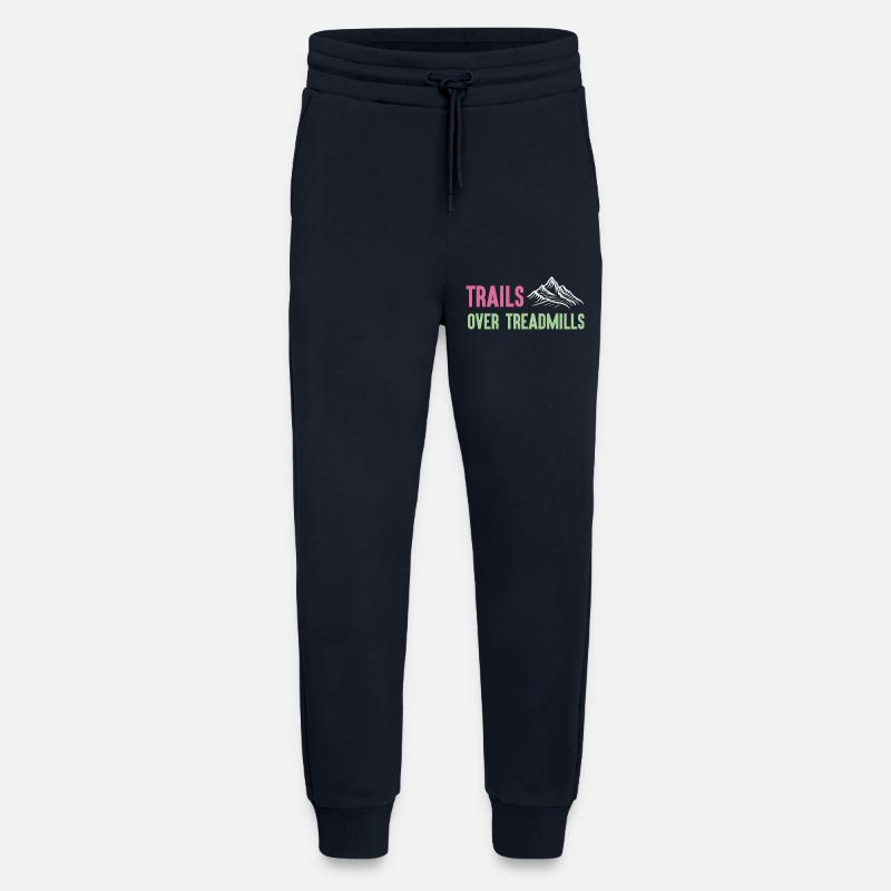 Trail Running - Trails Over Treadmills - Jogging Pants - made by SPREAD  - DARK NAVY