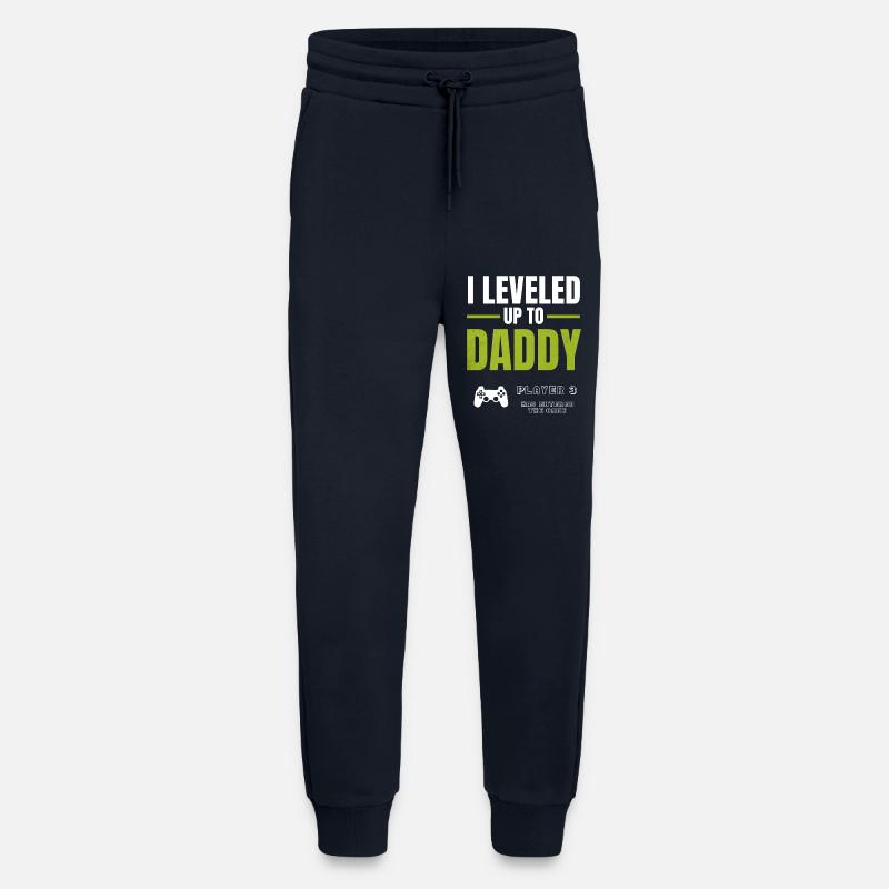 Level Up Daddy – Gamer Väterdesign - Jogginghose - made by SPREAD - DARK NAVY