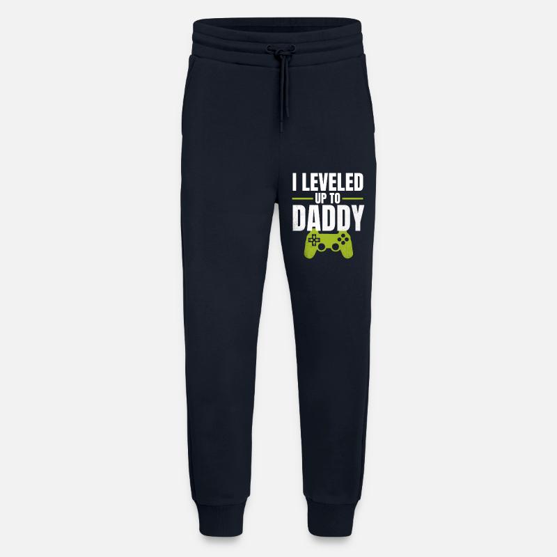 I Leveled Up to Daddy - Jogging Pants - made by SPREAD  - DARK NAVY