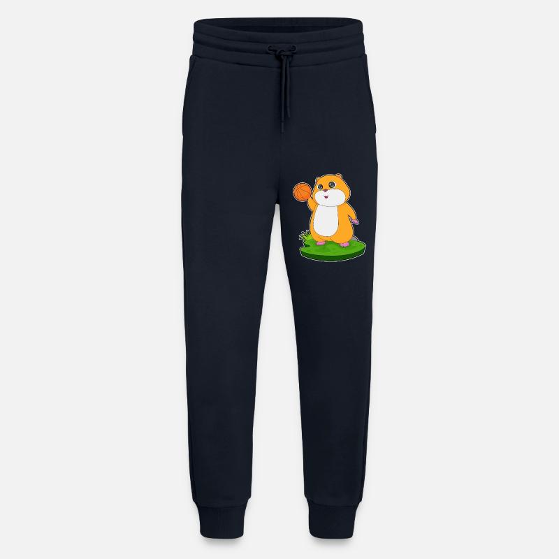 Hamster Basketteur Basketteur - Pantalon de jogging bio décontracté fabriqué en UE - DARK NAVY