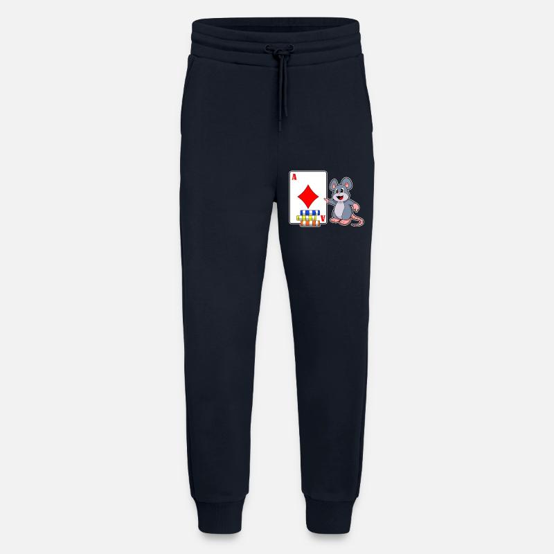 Maus Poker Pokerkarten Pokerchips - Jogginghose - made by SPREAD - DARK NAVY