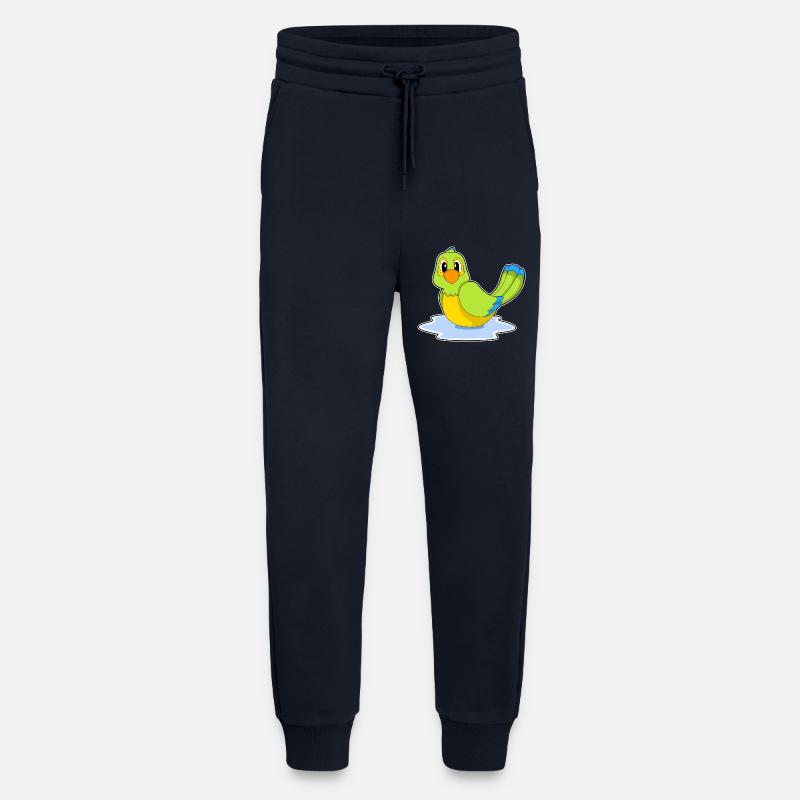 Perroquet nageant - Pantalon de jogging bio décontracté fabriqué en UE - DARK NAVY