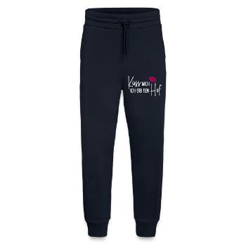 Küss mich Ich erb den Hof - Jogginghose - made by SPREAD - DARK NAVY - Vorne
